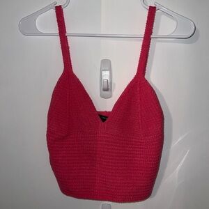 forever 21 hot pink sweater tank top sleeveless NWT